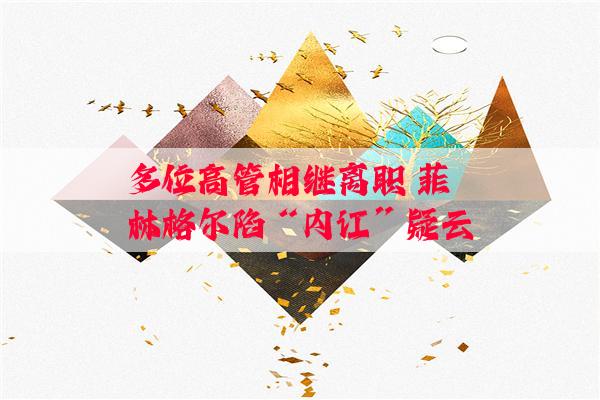 多位高管相继离职 菲林格尔陷“内讧”疑云